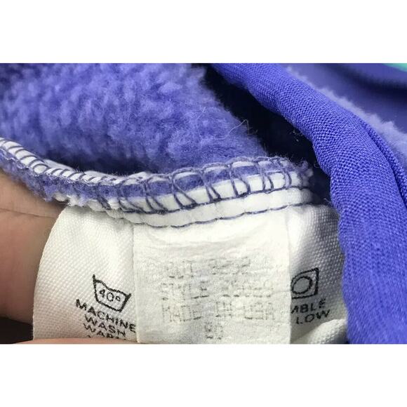 Vintage Patagonia 1990 Synchilla Full Zip Retro X Fleece Jacket Purple Womens 12 - Picture 9 of 12